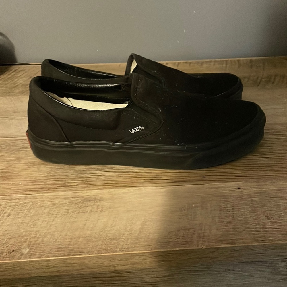 All black vans size 8.5 women
